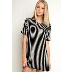 Brandy Melville Stripped T-Shirt Dress
